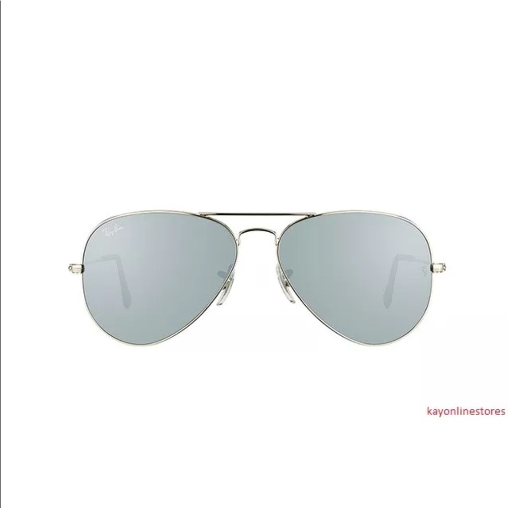 B New Genuine Ray Ban 3025 W3277 Silver Aviator